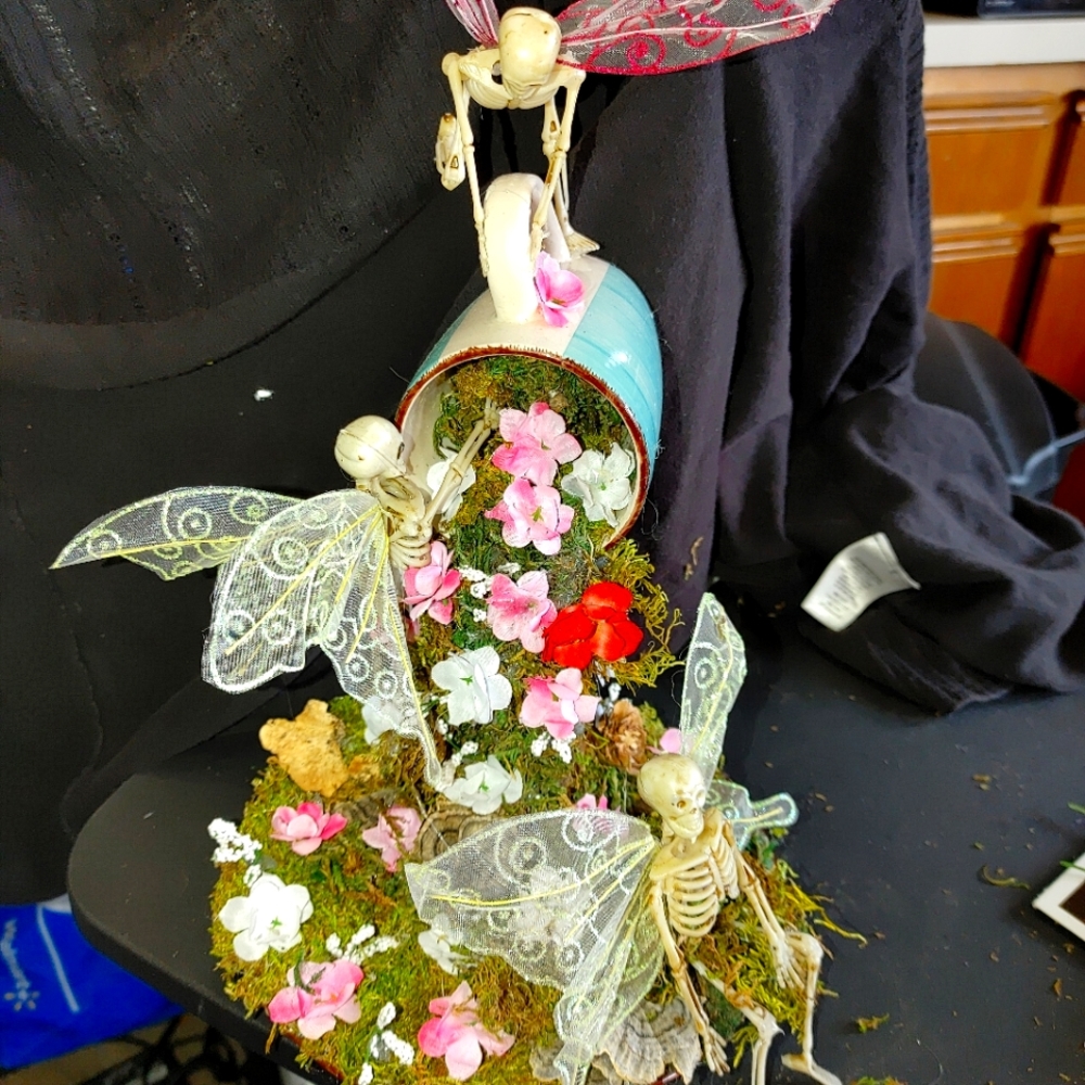Frolicking Skeleton Fairies Garden